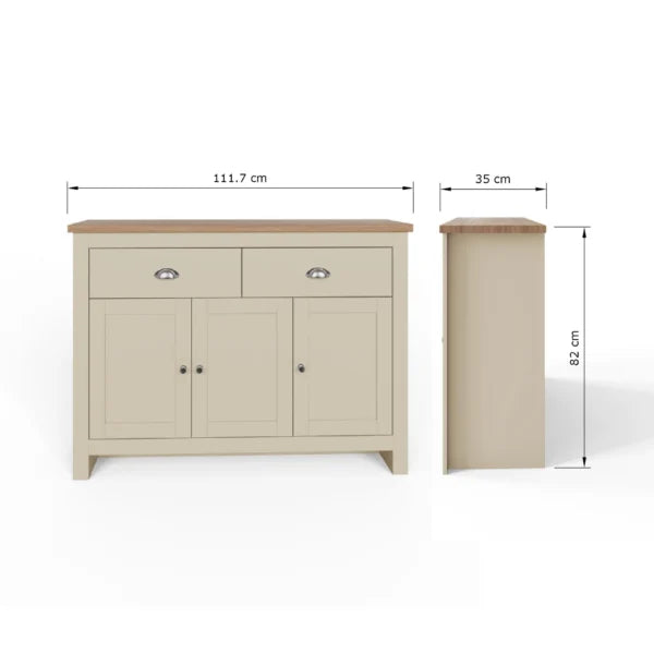 Lancaster 3 Door 2 Drawer Large Sideboard