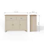 Lancaster 3 Door 2 Drawer Large Sideboard