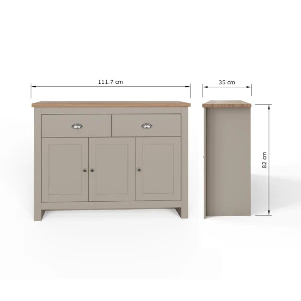 Lancaster 3 Door 2 Drawer Large Sideboard