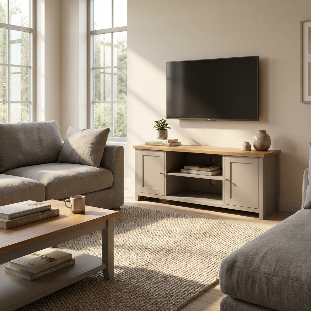 Lancaster Large 2 Door TV Unit