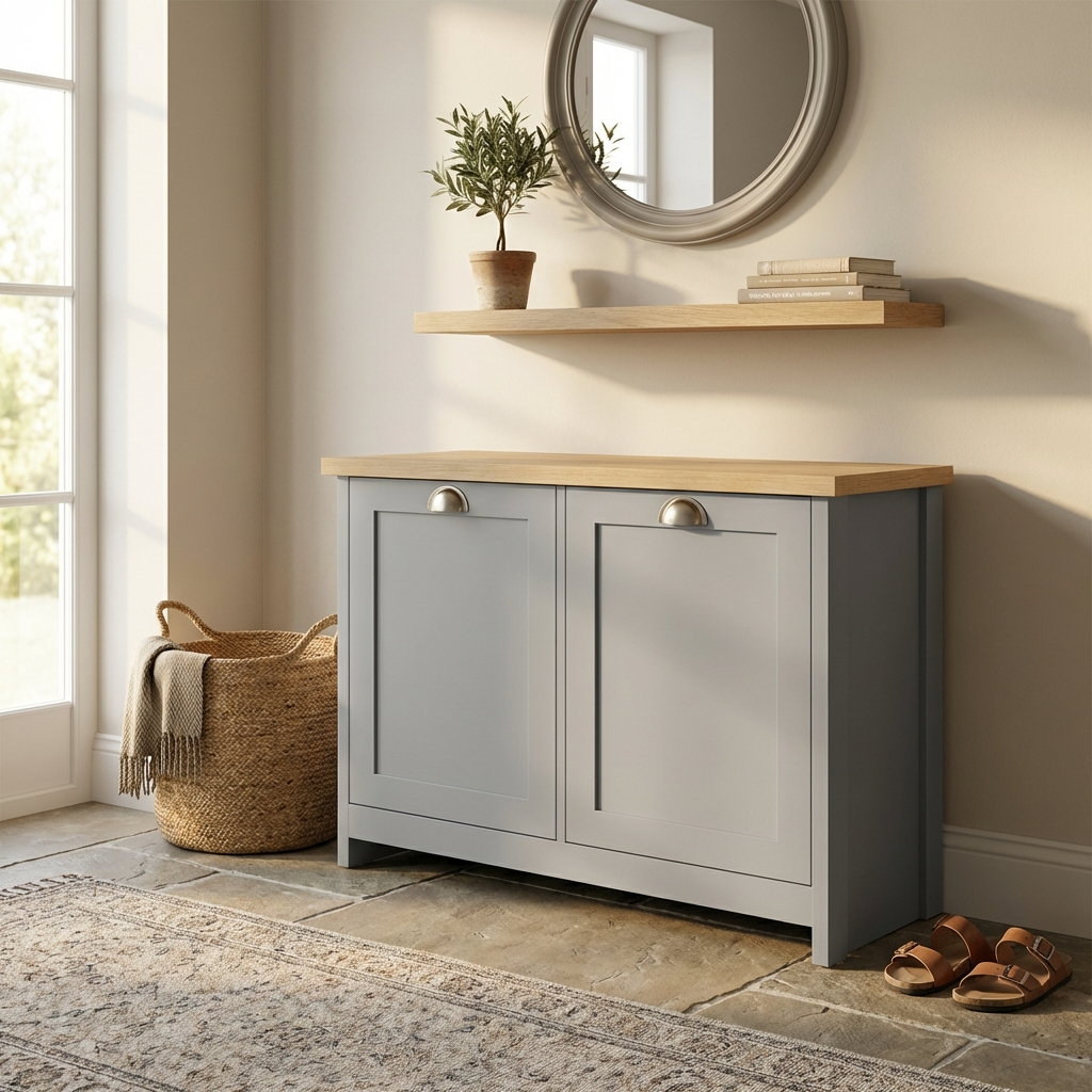 Lancaster 2 Door Shoe Storage Cabinet