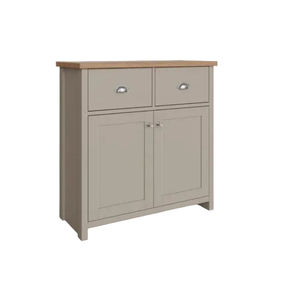 Lancaster 2 Door 2 Drawer Compact Sideboard