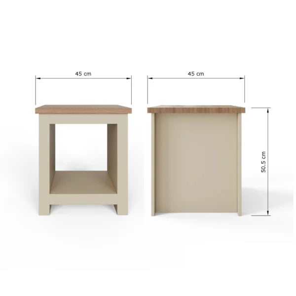 Lancaster Side Table with Shelf