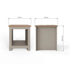 Lancaster Side Table with Shelf