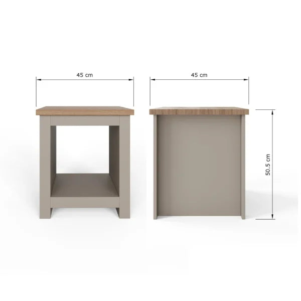Lancaster Side Table with Shelf
