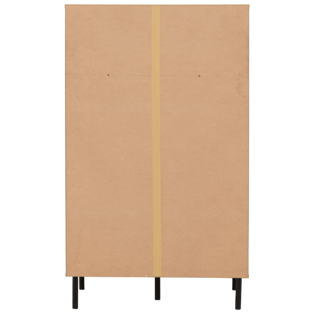 Leon Herringbone Retro 2 Door 2 Drawer Cabinet