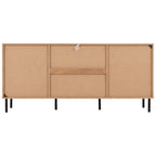 Leon Herringbone Retro 2 Door 3 Drawer Sideboard