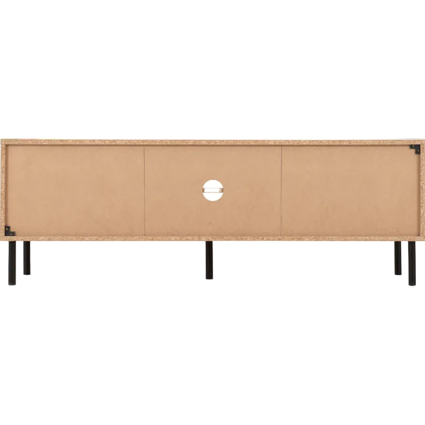Leon Herringbone Retro 2 Door TV Unit