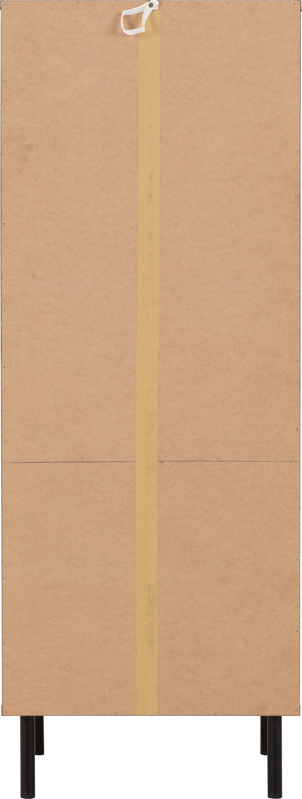 Leon Herringbone Retro 2 Drawer 2 Shelf Cabinet