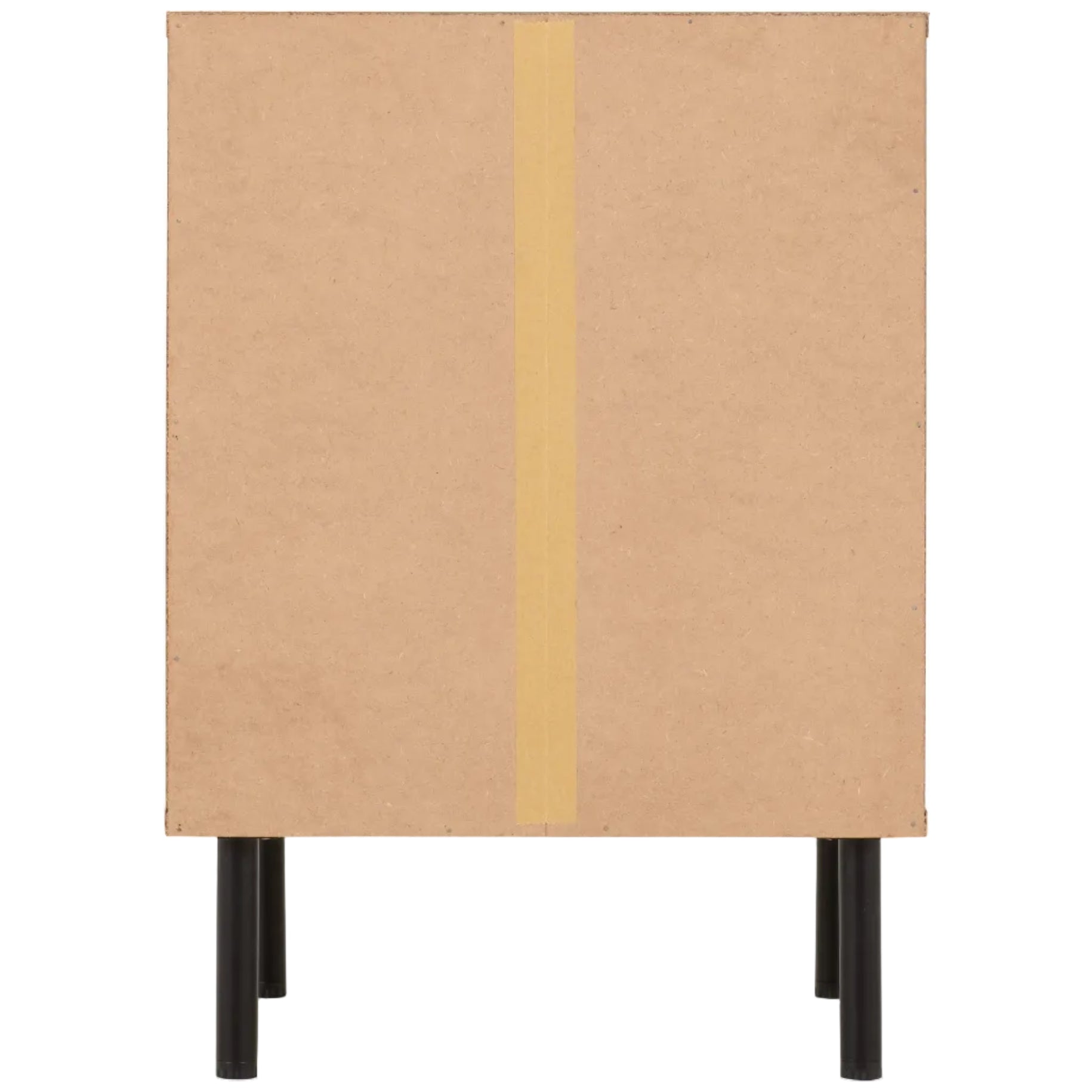 Leon Herringbone Retro 3 Drawer Bedside Table