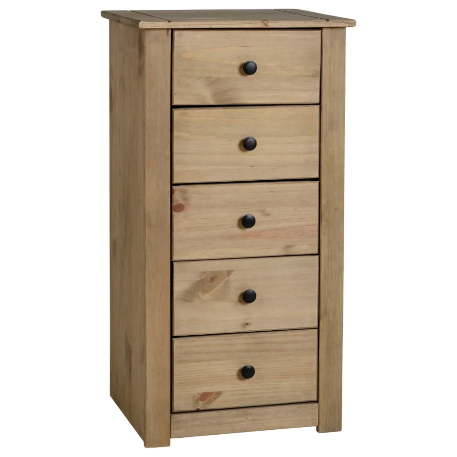 Panama 5 Drawer Narrow Tallboy Chest of Drawers