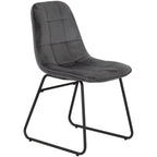 Athens Round Dining Table with 4 Lukas Velvet Dining Chairs