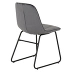Avery Extending Dining Table with 4 Lukas Velvet Dining Chairs