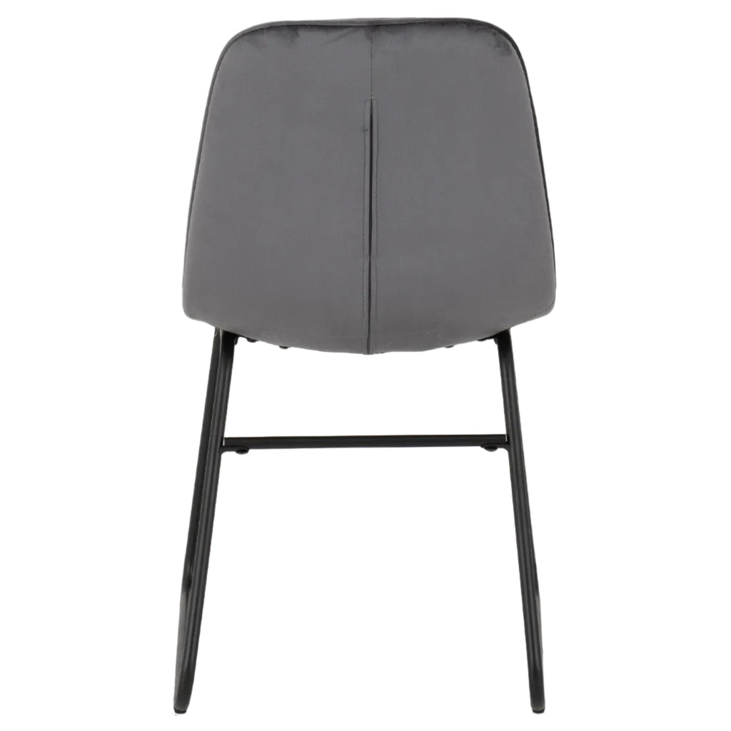 Avery Extending Dining Table with 4 Lukas Velvet Dining Chairs