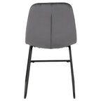 Avery Extending Dining Table with 4 Lukas Velvet Dining Chairs