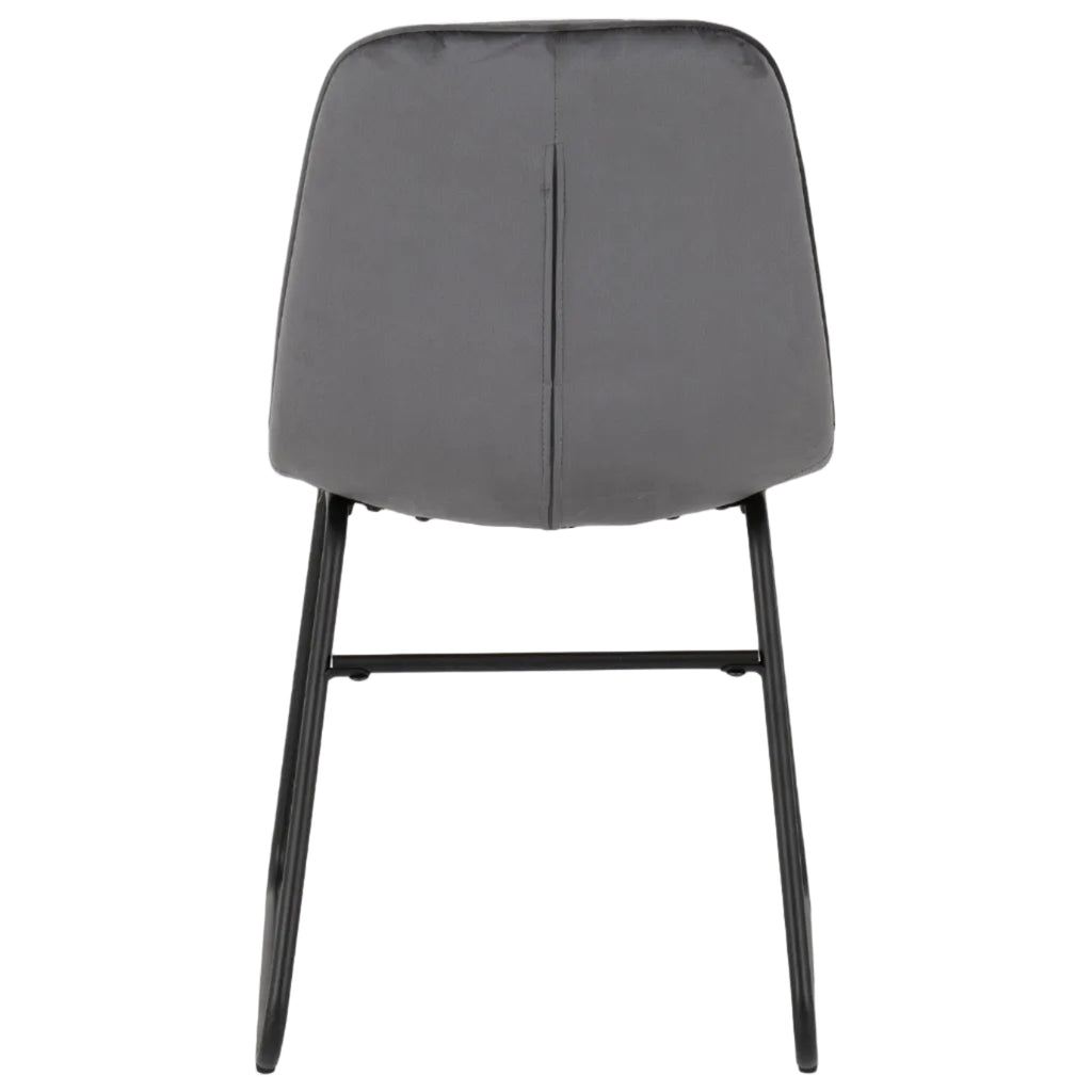 Athens Round Dining Table with 4 Lukas Velvet Dining Chairs