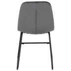 Athens Round Dining Table with 4 Lukas Velvet Dining Chairs