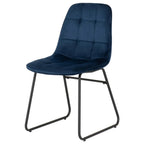 Avery Extending Dining Table with 4 Lukas Velvet Dining Chairs