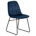 Avery Extending Dining Table with 4 Lukas Velvet Dining Chairs