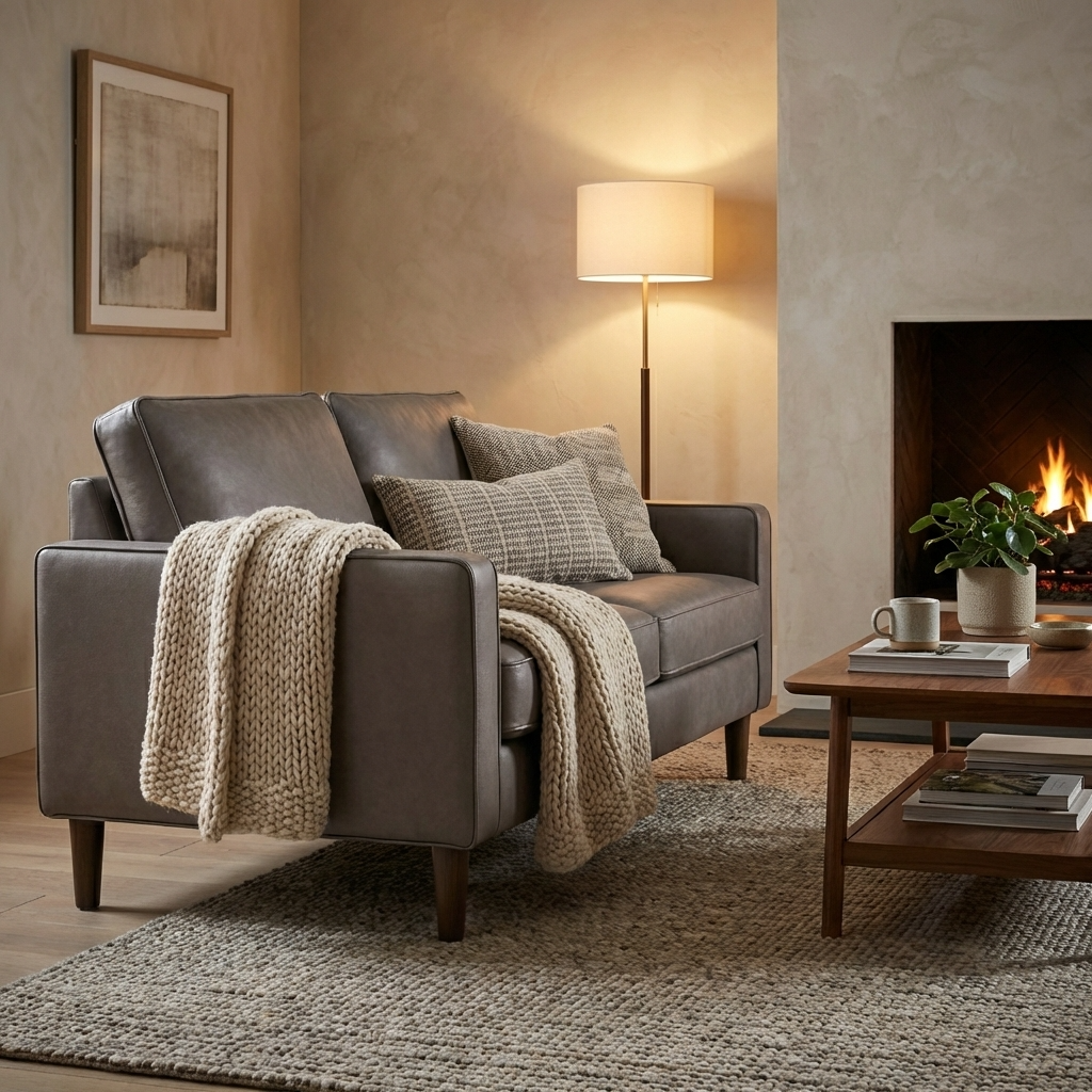 Marley Faux Leather 2 Seater Sofa