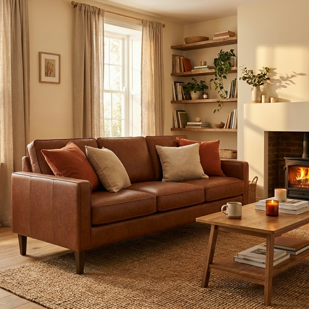 Marley Faux Leather 3 Seater Sofa