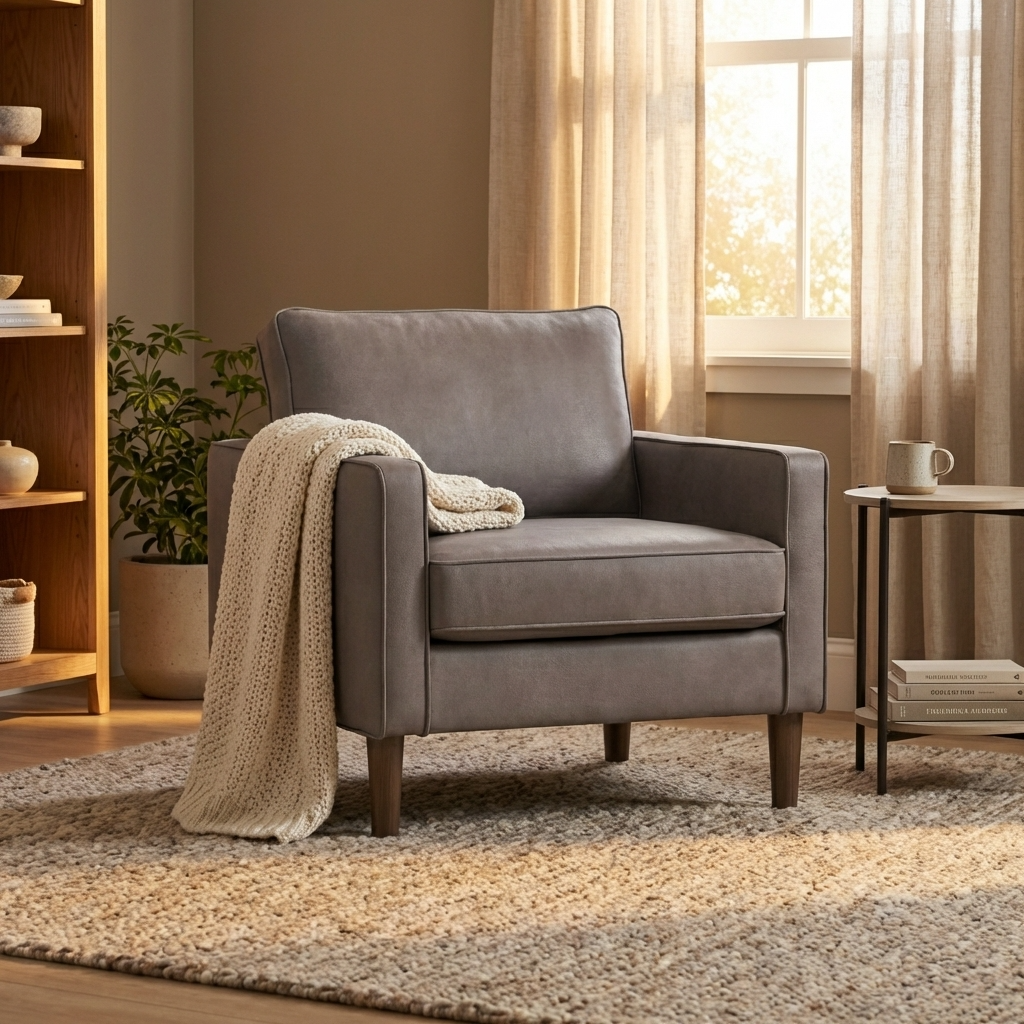 Marley Faux Leather Armchair