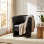 Faux Leather Tub Chair