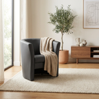 Faux Leather Tub Chair