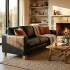 Faux Leather 3 Seater Sofa