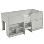 Nova Low Sleeper Children's Bed Frame with Shelves