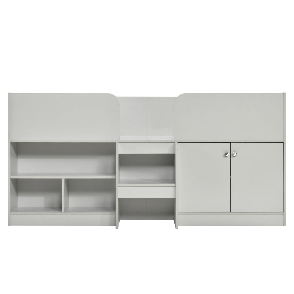Nova Low Sleeper Children's Bed Frame with Shelves