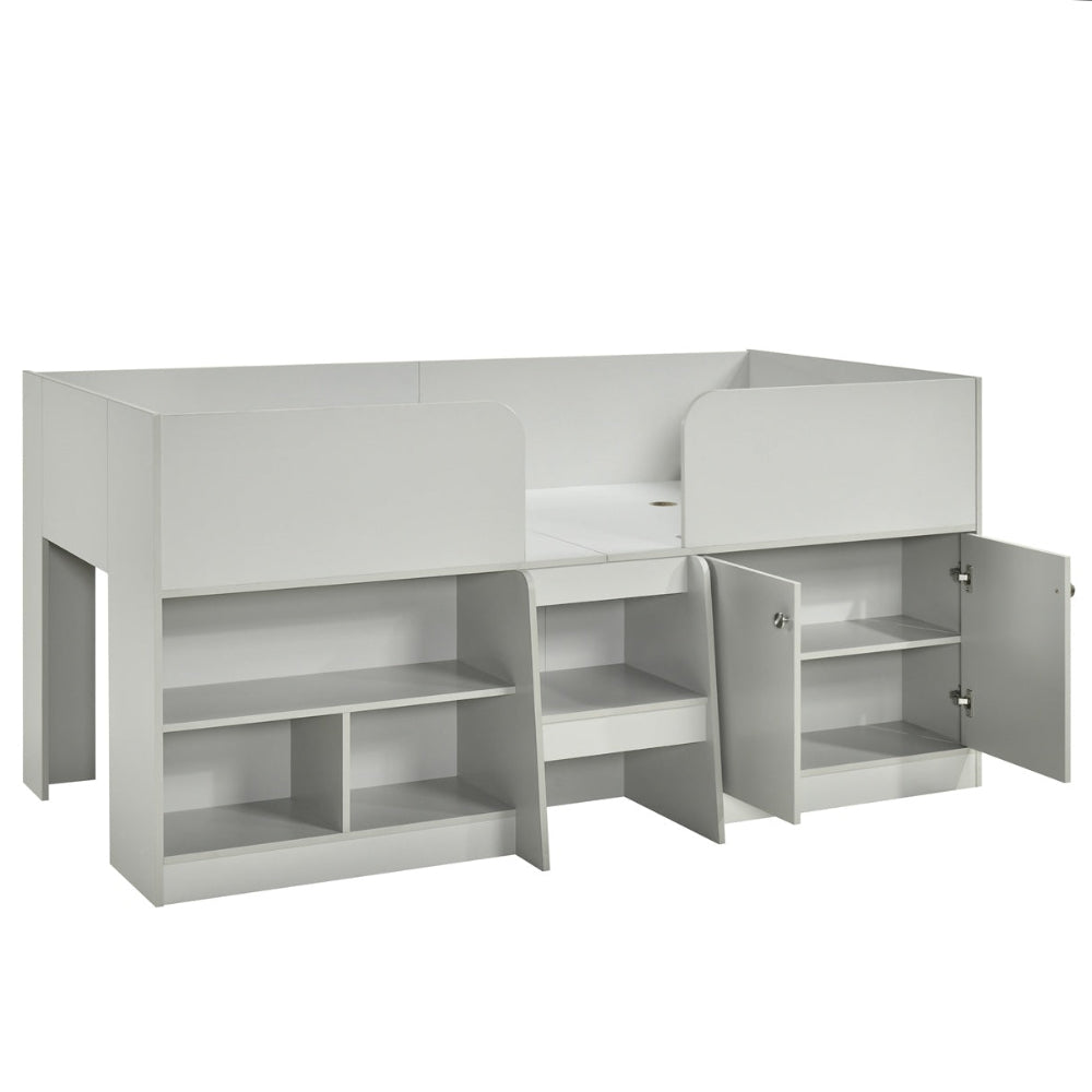 Nova Low Sleeper Children's Bed Frame with Shelves