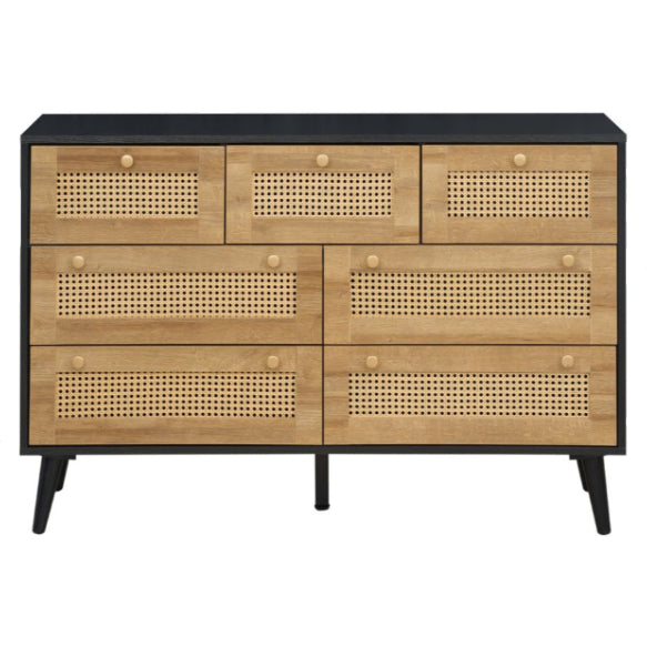 Manila Rattan 7 Drawer Chest of Drawers