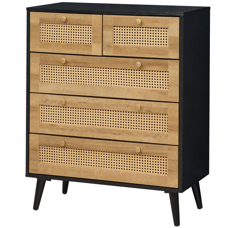 Manila Rattan 2 Door Wardrobe 3 Piece Bedroom Set