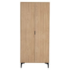 Miami Ridged 2 Door Fluted Double Wardrobe