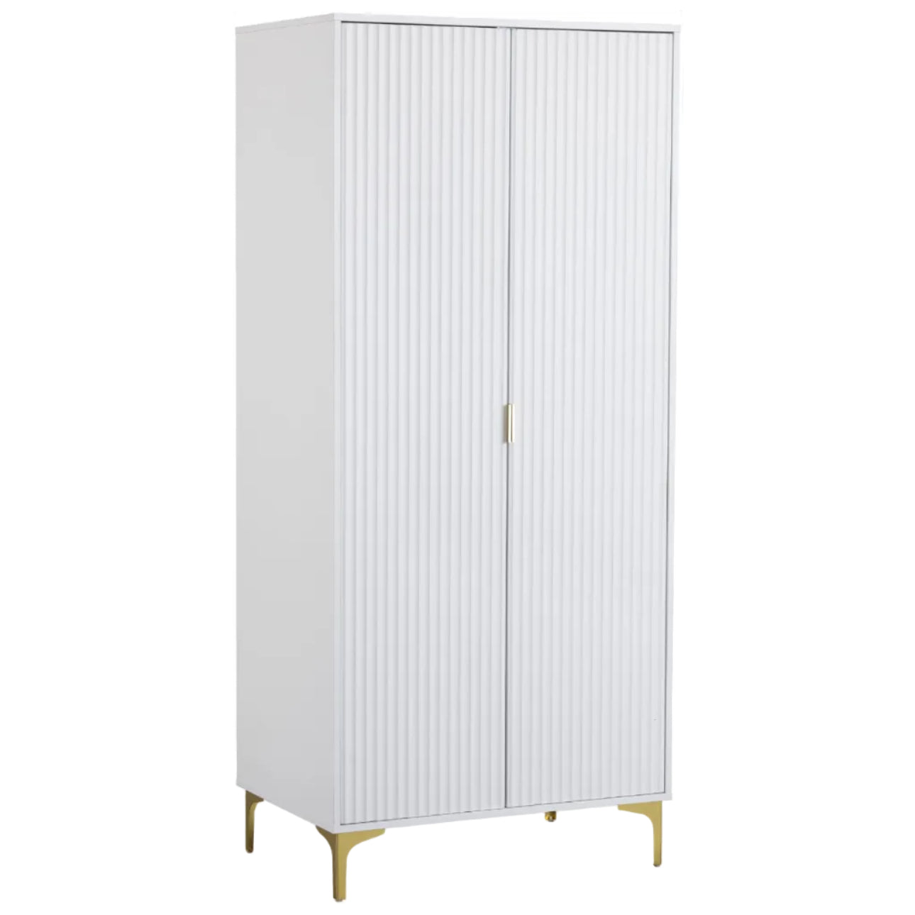 Miami Ridged 2 Door Fluted Double Wardrobe