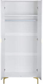 Miami Ridged 2 Door Fluted Double Wardrobe