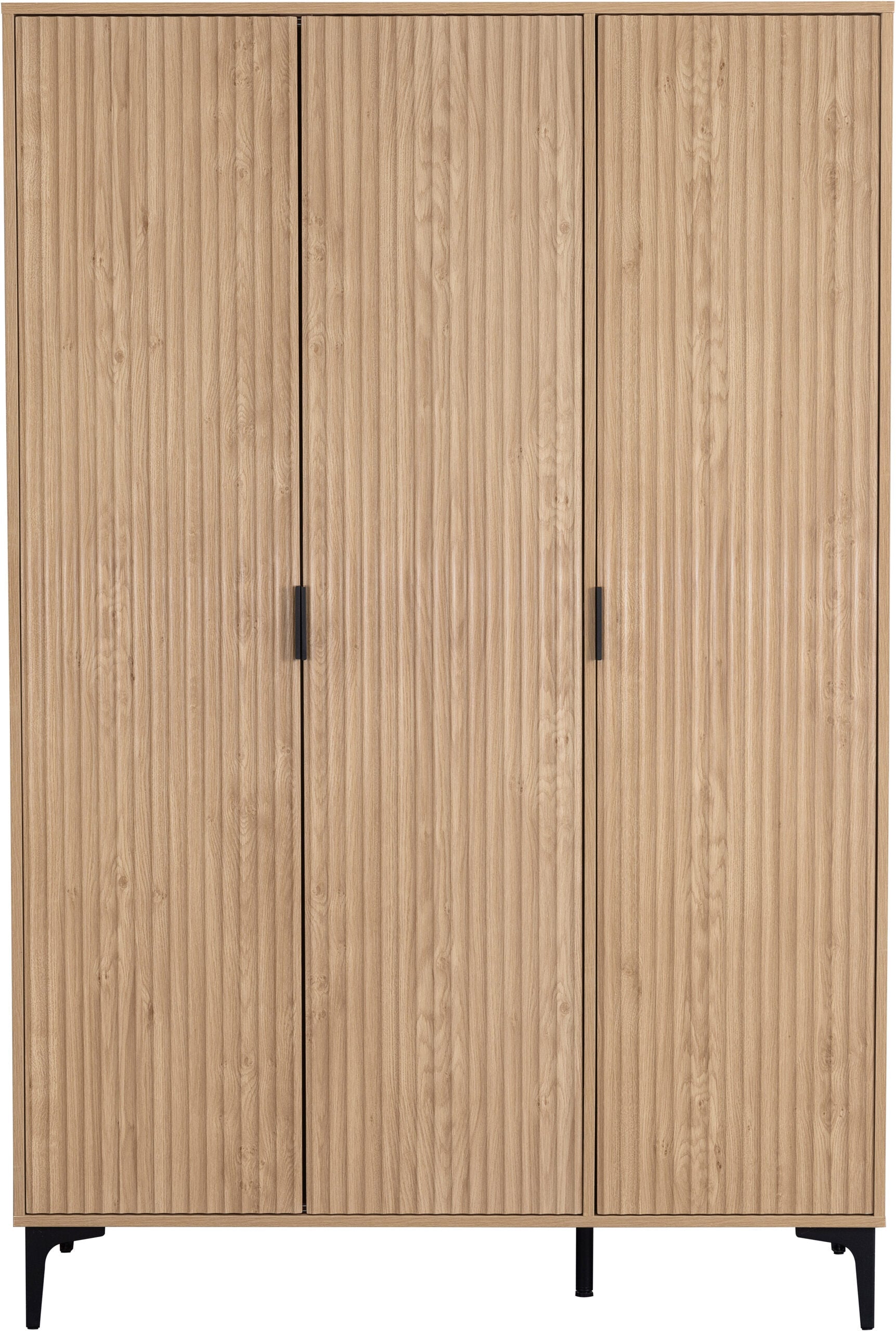 Miami Ridged 3 Door Fluted Triple Wardrobe