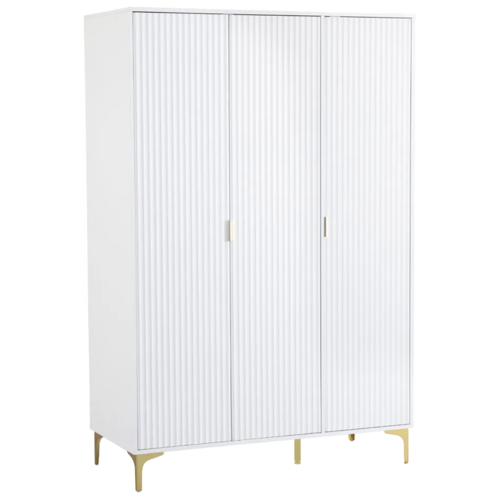Miami Ridged 3 Door Fluted Triple Wardrobe