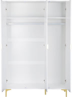 Miami Ridged 3 Door Fluted Triple Wardrobe