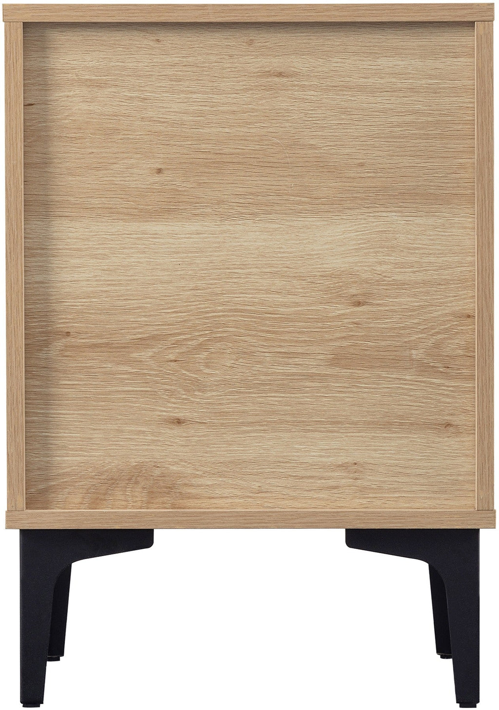 Miami Ridged 3 Drawer Fluted Bedside Table