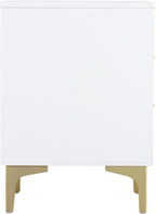 Miami Ridged 3 Drawer Fluted Bedside Table