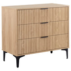 Miami Ridged 3 Drawer Fluted Chest of Drawers