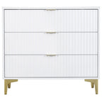 Miami Ridged 3 Drawer Fluted Chest of Drawers