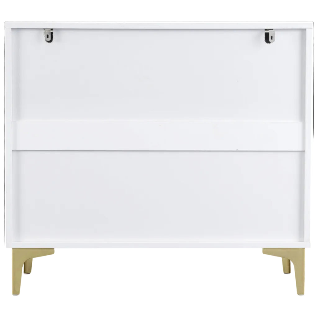 Miami Ridged 3 Drawer Fluted Chest of Drawers