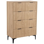 Miami Ridged 3+2 Drawer Fluted Chest of Drawers