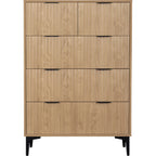 Miami Ridged 3+2 Drawer Fluted Chest of Drawers