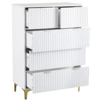 Miami Ridged 3+2 Drawer Fluted Chest of Drawers