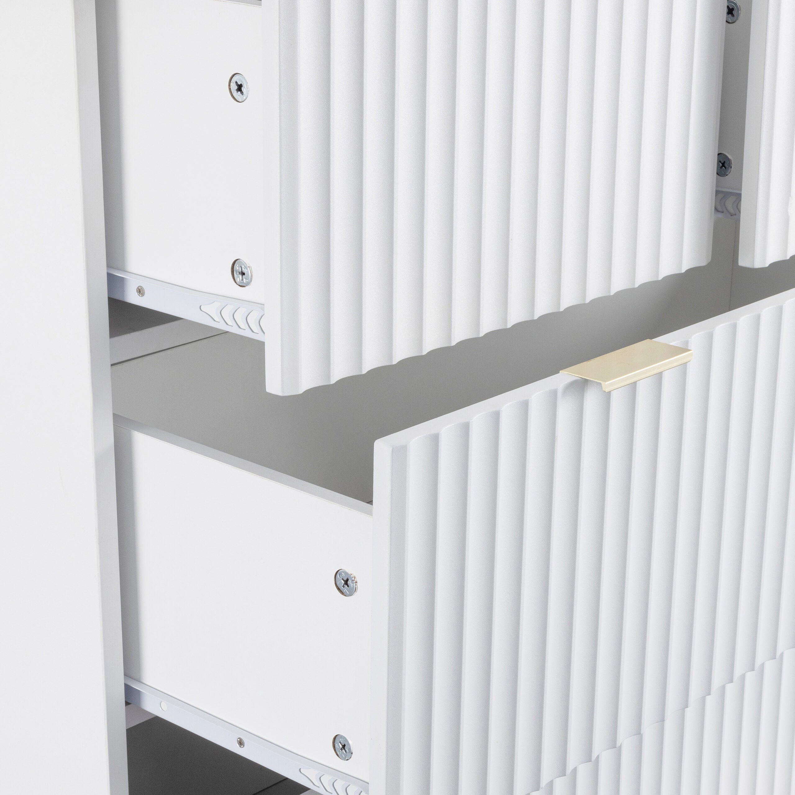 Miami Ridged 3+2 Drawer Fluted Chest of Drawers