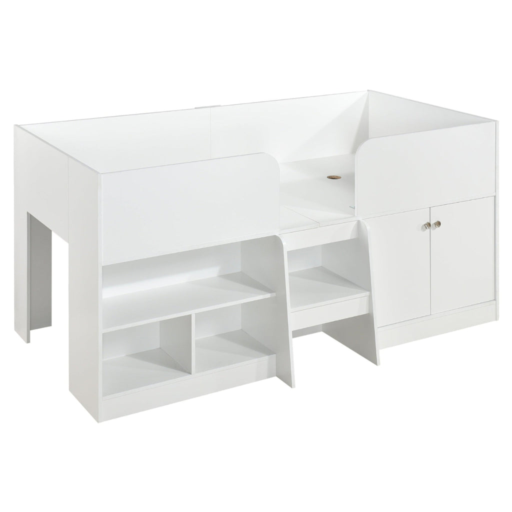 Nova Low Sleeper Children's Bed Frame with Shelves